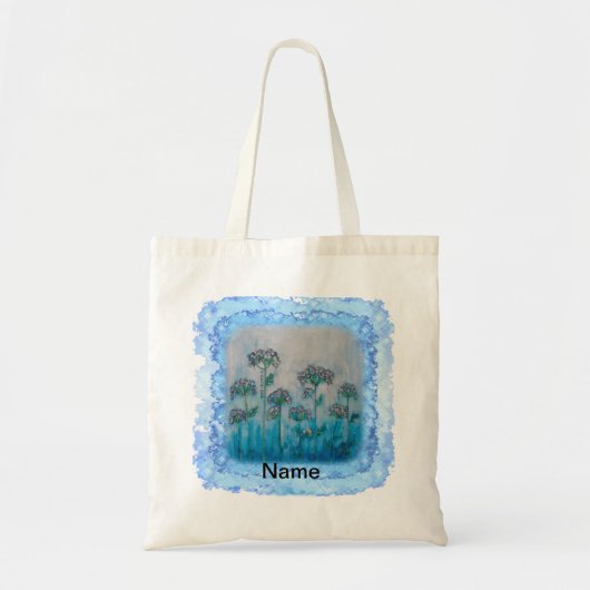 Regen Bloemen tote tas (Voorkant)