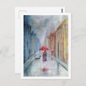 Regen Briefkaart (Voorkant / Achterkant)