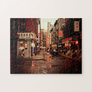 Regen - Chinatown - New York City Legpuzzel