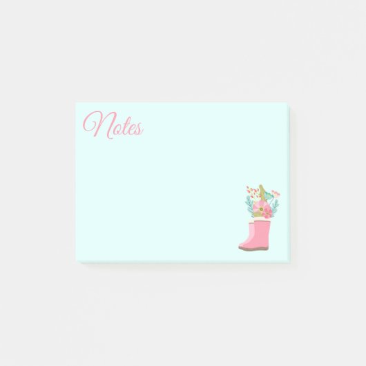 Regen en bloemen notities post-it® notes (Voorkant)