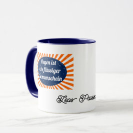 Regen flüssiger Sonnenschein mit Namen Mok