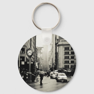 Regen in New York - stijl Sleutelhanger