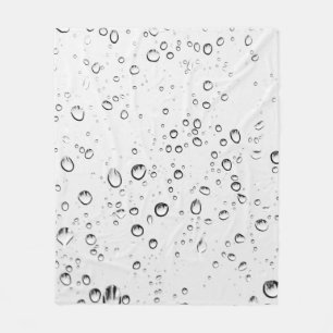 Regen laat regendruppels regenachtige natte druppe fleece deken