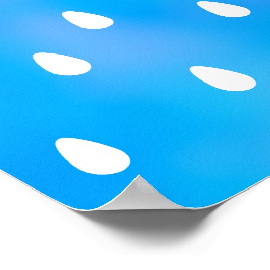 Regen met blauwe en paarse troebele hemel. poster (Hoek)