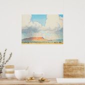 Regen op de Mesa, 1945 door Maynard Dixon Poster (Keuken)