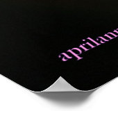 Regen op de ochtendglorie - poster (Hoek)