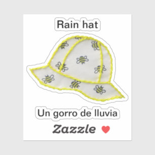 Regen pet/VN-gorro de lluvia-Sticker Sticker