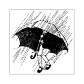 Regen Rubberstempel (Afrduk)