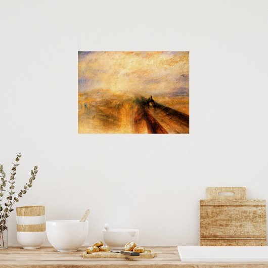 Regen, stomen en snelheid - De Grote Westerne Spoo Poster (Keuken)