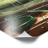 Regen stopt spelen foto afdruk (Hoek)