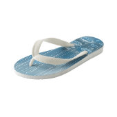 Regen Storm blauw Kinder Teenslippers (Schuin)