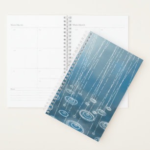 Regen Storm blauw Planner