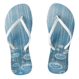 Regen Storm blauw Teenslippers