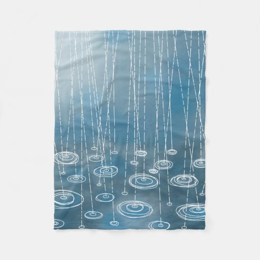 Regen Storm Fleece Deken (Voorkant)