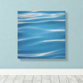 Regen valt op Lake Michigan Canvas Afdruk (Insitu (Houten vloer))