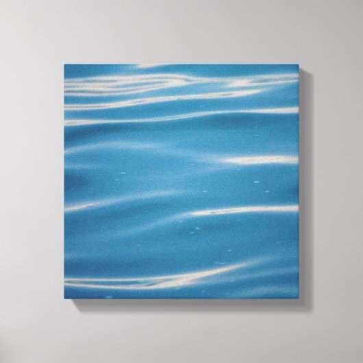 Regen valt op Lake Michigan Canvas Afdruk (Voorkant)