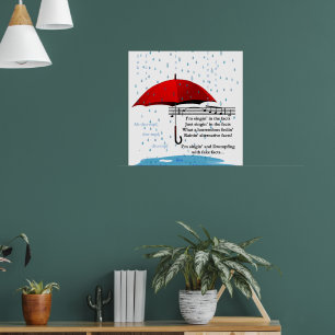 Regen van alternatieve feiten Waarde Poster Papier