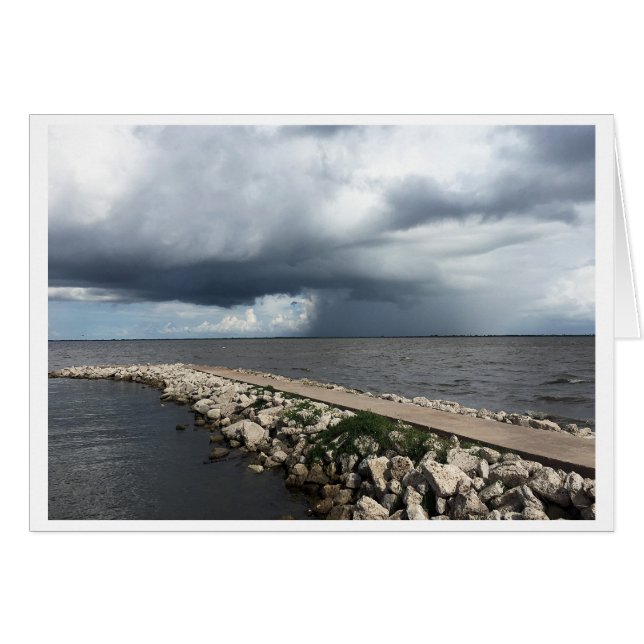 Regen van Palacios Bay, Palacios, Texas (Voorkant Horizontaal)