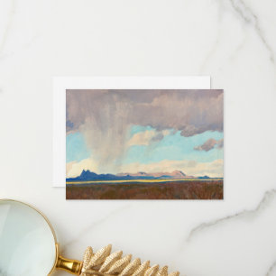 Regen voor de Golf door Maynard Dixon Bedankkaart