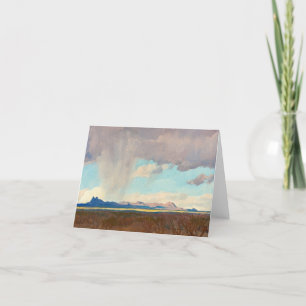 Regen voor de Golf door Maynard Dixon Bedankkaart