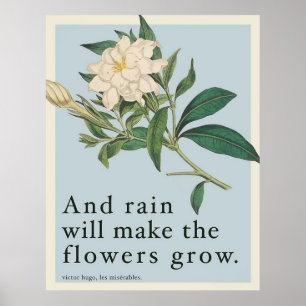 Regen Zal De Bloemen Laten Groeien - Les Miserable Poster