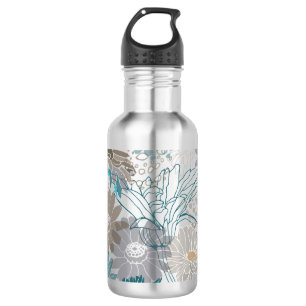 Regenachtige Bloemen Koffie Mok Waterfles