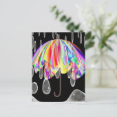 Regenachtige Dag bij de Dierentuin Briefkaart (Staand voorkant)