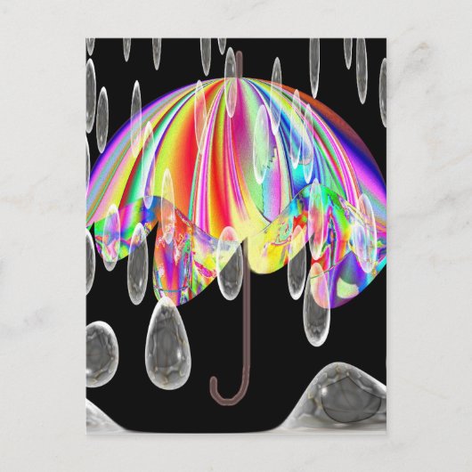 Regenachtige Dag bij de Dierentuin Briefkaart (Voorkant)