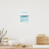 Regenachtige dag in het Zee Poster (Keuken)