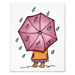 Regenachtige Dagen Foto Afdruk