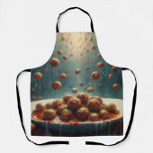 Regenachtige gehaktballen schort (Voorkant)