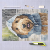 Regenachtige gouden doedel avonturen: een decoupag tissuepapier (Craft)