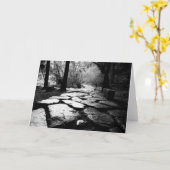 Regenachtige stoeptegels kaart (Gele Bloem)