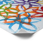 Regenboem Bloemen - Print (Hoek)