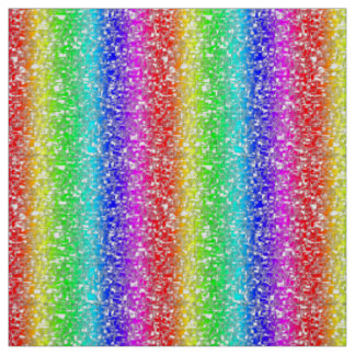Regenbogen abstraktes weißes Stoffmuster Stof