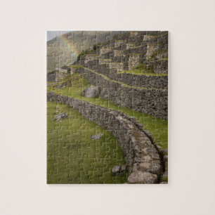 Regenbogen boven de landbouwterrassen, Machu Legpuzzel