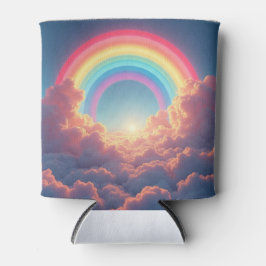 regenbogen en wolken blikjeskoeler