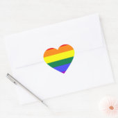Regenbogen Flagge Hart Sticker (Envelop)