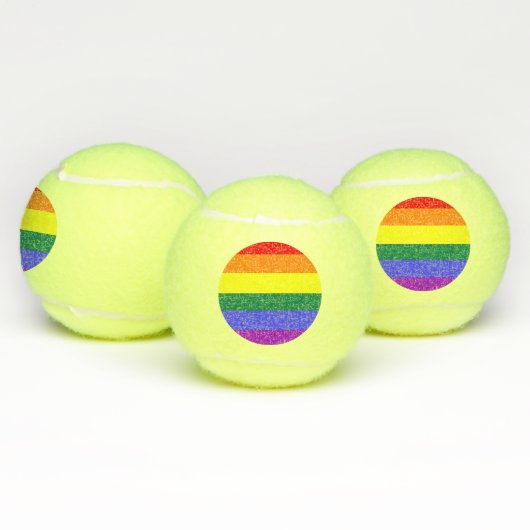 Regenbogen Flagge Tennisballen (Multi)