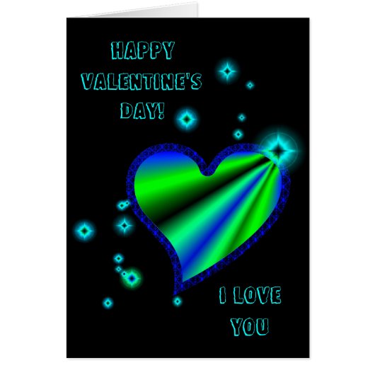 Regenbogen-Herz mit Sternchen auf schwarz (Devant)