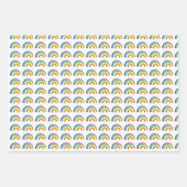 Regenbogen op knutselen en decoupage inpakpapier vel