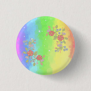 Regenbogen Ronde Button 3,2 Cm