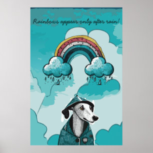Regenbogen verschijnen alleen na regen poster