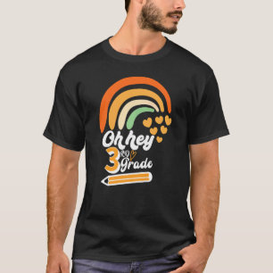 Regenboog 1e dag van school meisjes Oh Hey Derde A T-shirt
