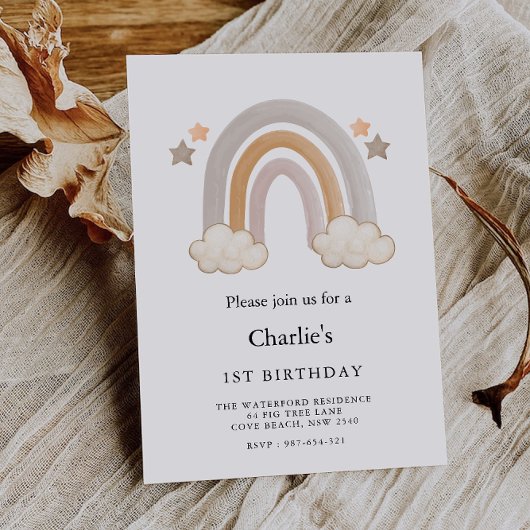 Regenboog 1e verjaardag, kaart