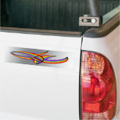Regenboog # 4 Tattoo Bumpersticker (Op Truck)
