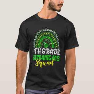 Regenboog 4e grade Shenanigans Squad St Patricks D T-shirt