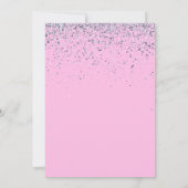 Regenboog 8e Verjaardagsfeestje Meisje Folie Ballo Kaart (Achterkant)