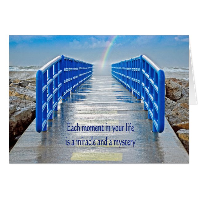 Regenboog aan het einde van de pier (Voorkant Horizontaal)