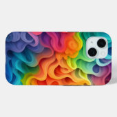 Regenboog Abstracte golven Case-Mate iPhone Case (Achterkant (horizontaal))